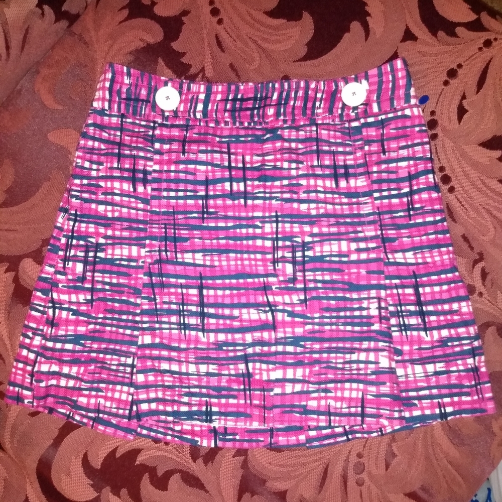 Lilly Pulitzer Textured Cotton Print pleated mini